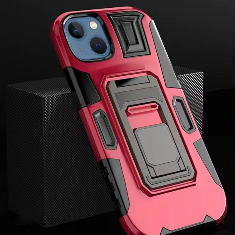 Heavy Duty Back Cover Phone Case with Built-in Stand, Anti-scratch, and Shockproof features